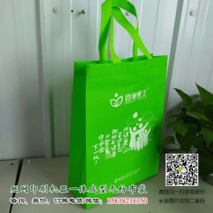 丝网印刷一次成型无纺布手提袋厂家订做